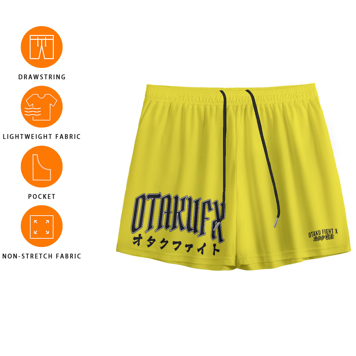 OTAKUFX Unlimited Mesh Gym Shorts (Sunshine)