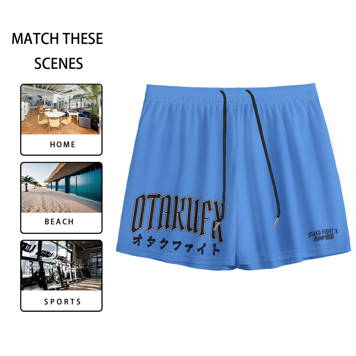 OTAKUFX Unlimited Mesh Gym Shorts (Carolina)