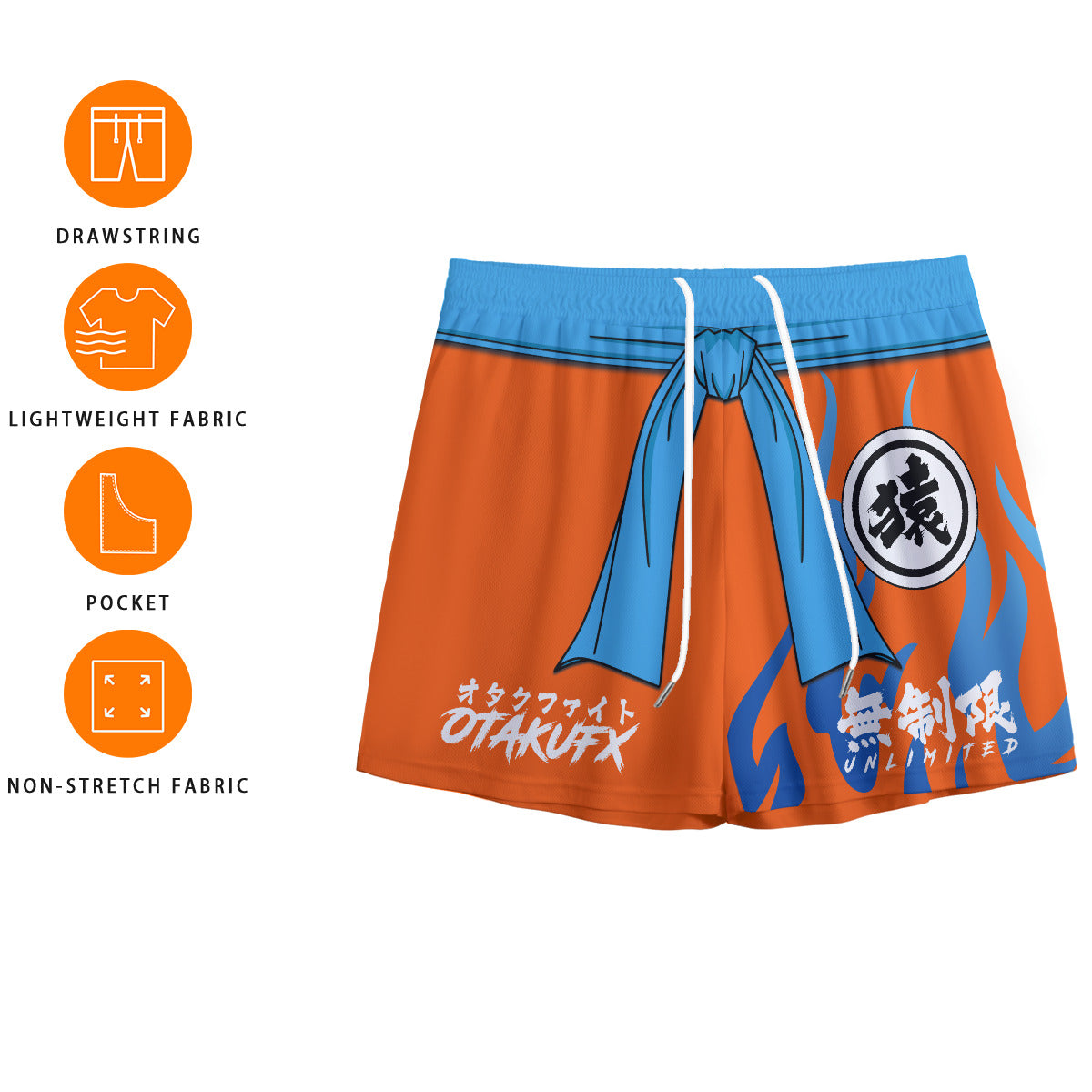 OTAKUFX Unlimited Mesh Gym Shorts (Warrior Monk)