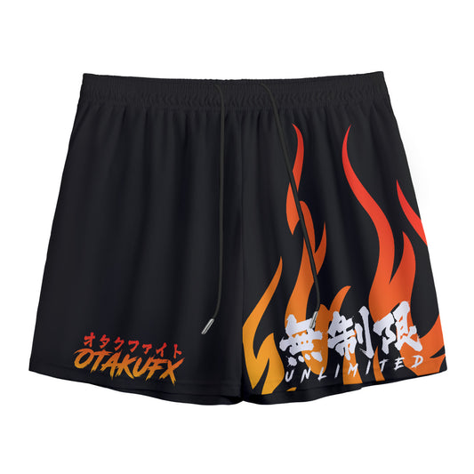 OTAKUFX Unlimited Mesh Gym Shorts (Tangerine)